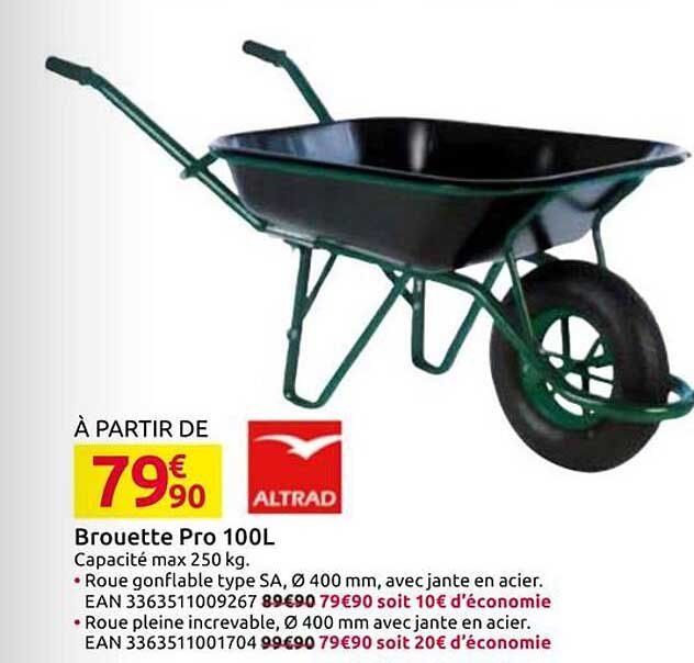 Brouette Pro 100L