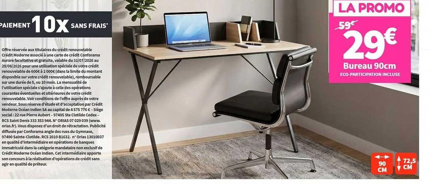 Bureau 90cm