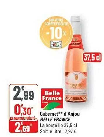 Cabernet** d'Anjou BELLE FRANCE
