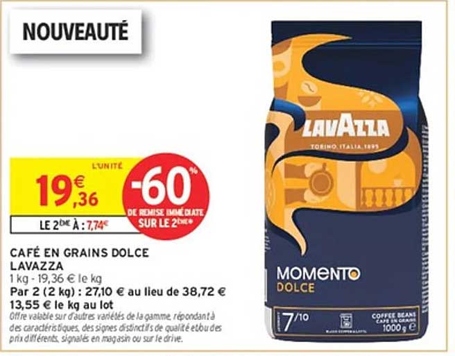 CAFÉ EN GRAINS DOLCE LAVAZZA