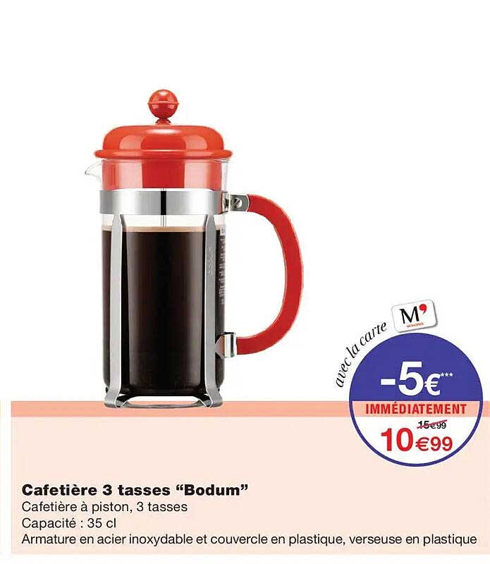 Cafetière 3 tasses “Bodum”