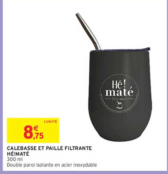 CALEBASSE ET PAILLE FILTRANTE HÉ!MATÉ