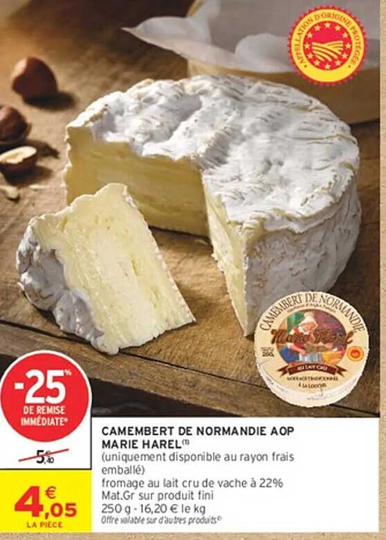 CAMEMBERT DE NORMANDIE AOP MARIE HAREL