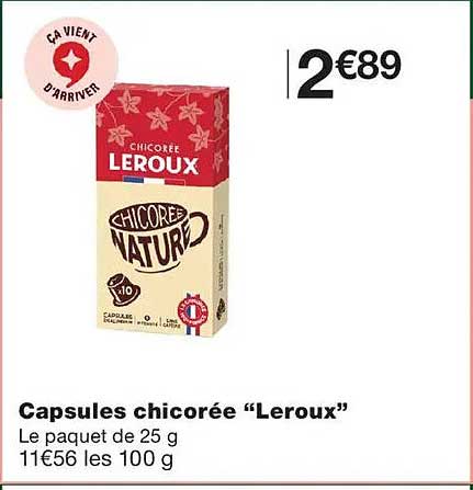 Capsules chicorée “Leroux”