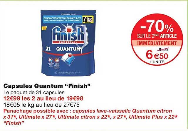 Capsules Quantum “Finish”