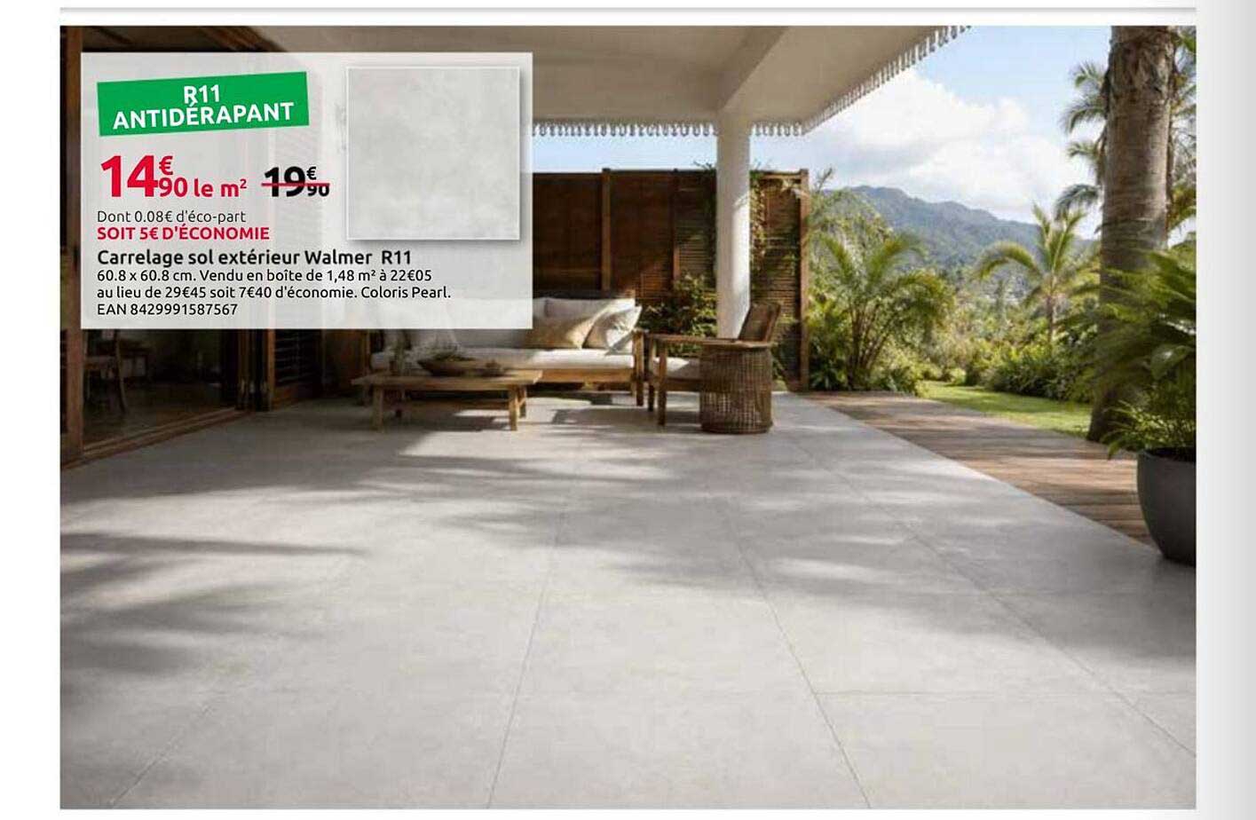 Carrelage sol extérieur Walmer R11