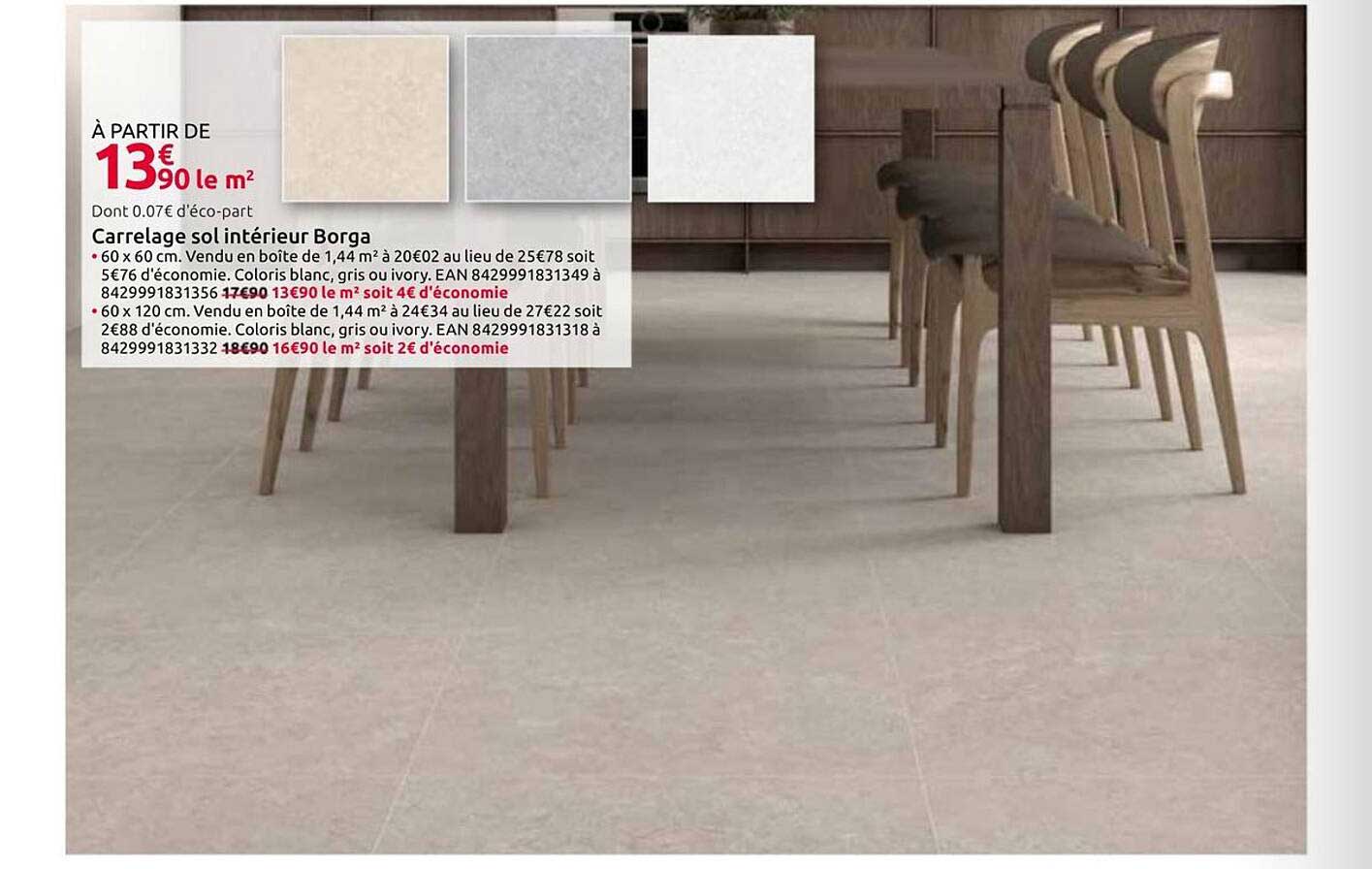 Carrelage sol intérieur Borga