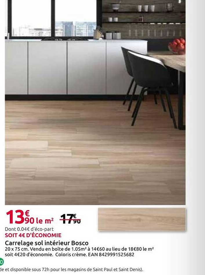 Carrelage sol intérieur Bosco