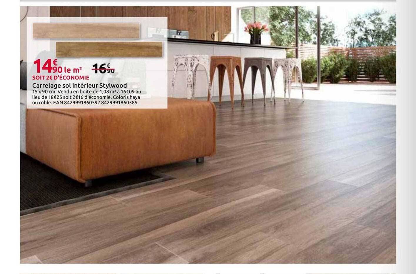 Carrelage sol intérieur Stylwood