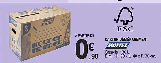 CARTON DÉMÉNAGEMENT MOTTEZ