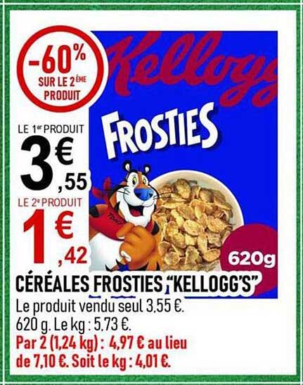 CÉRÉALES FROSTIES “KELLOGG’S”