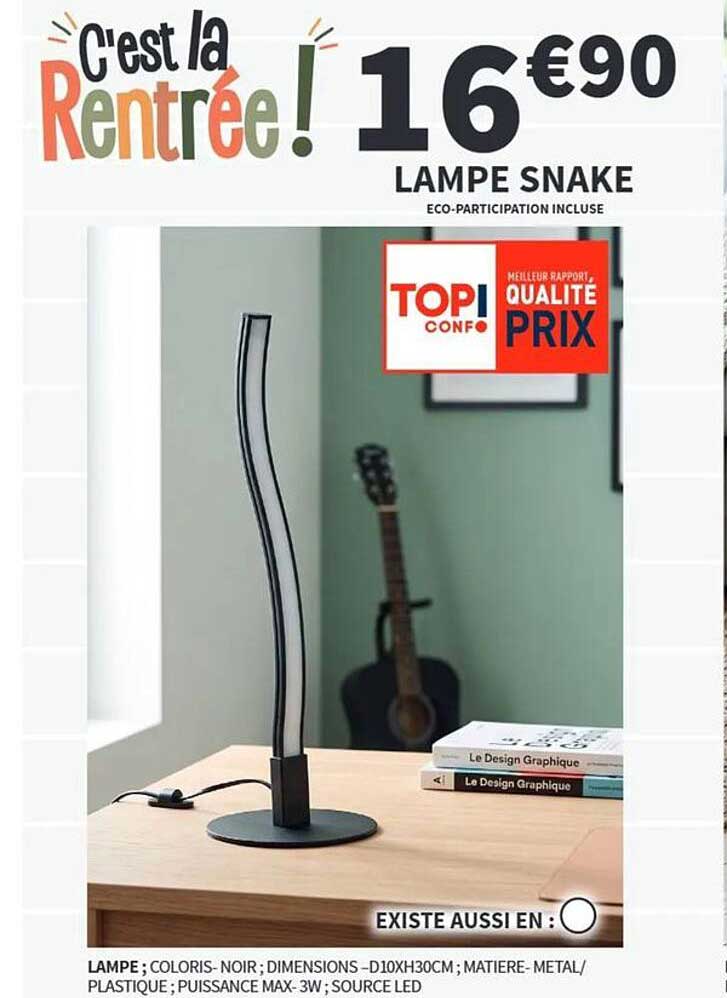 C’est la Rentrée ! LAMPE SNAKE