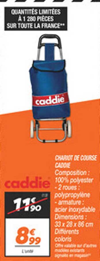 CHARIOT DE COURSEE CADDIE