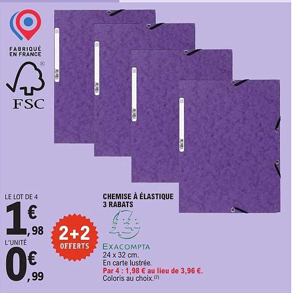 CHEMISE À ÉLASTIQUE 3 RABATS