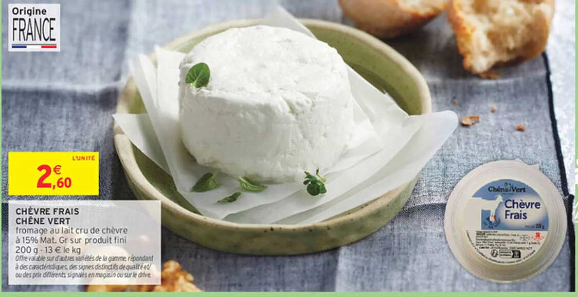 CHÈVRE FRAIS CHÊNE VERT