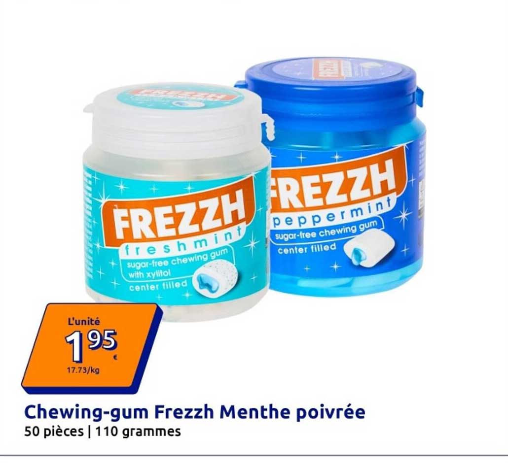 Chewing-gum Frezzh Menthe poivrée