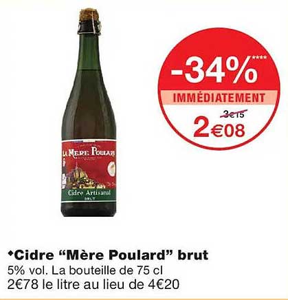 Cidre “Mère Poulard” brut