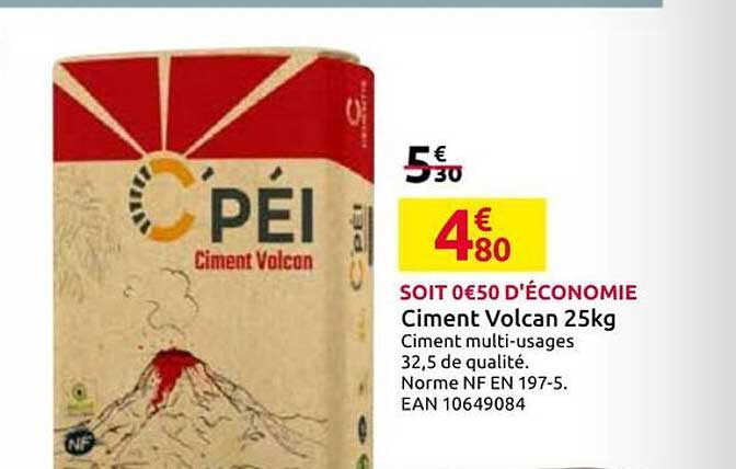 Ciment Volcan 25kg