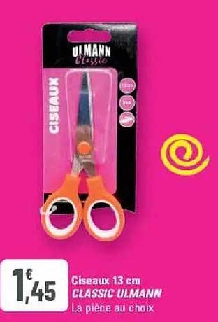 Ciseaux 13 cm CLASSIC ULMANN La pièce au choix