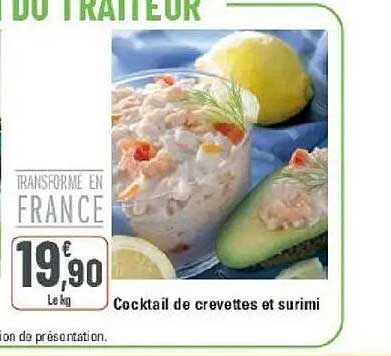 Cocktail de crevettes et surimi