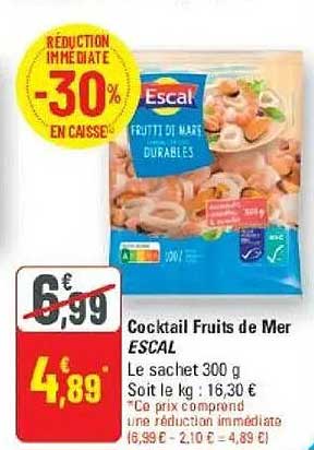 Cocktail Fruits de Mer ESCAL