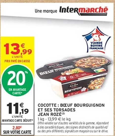 COCOTTE : BOEUF BOURGUIGNON ET SES SORSHADES JEAN ROZÉ®