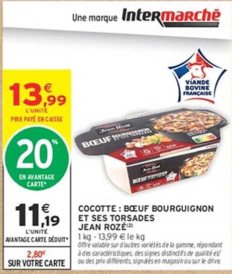 Cocotte : bœuf bourguignon et ses tortades Jean Rozé