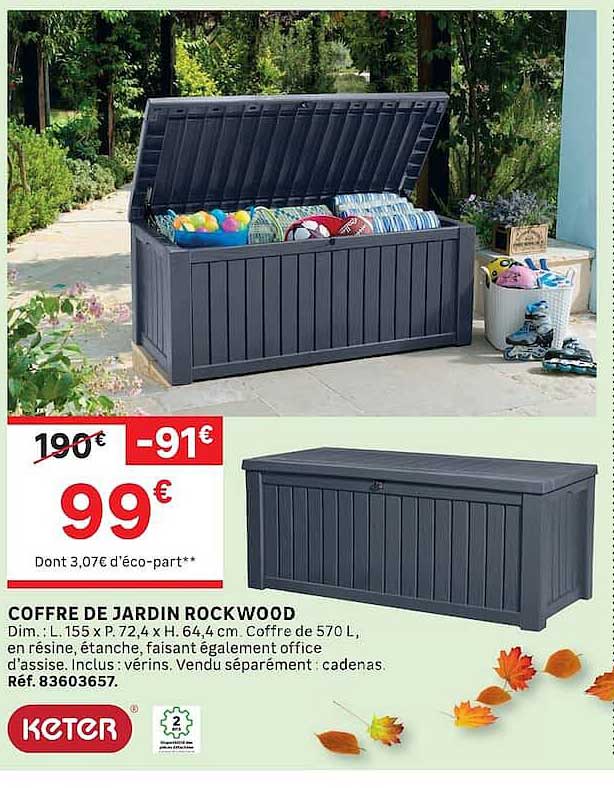 COFFRE DE JARDIN ROCKWOOD