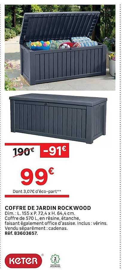 COFFRE DE JARDIN ROCKWOOD