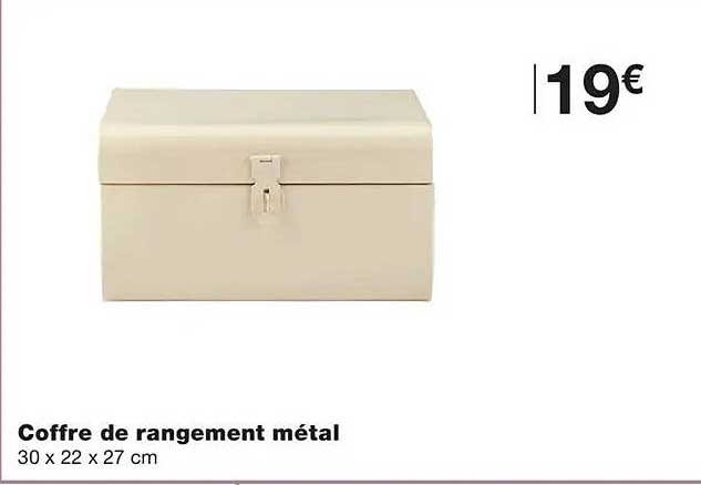 Coffre de rangement métal