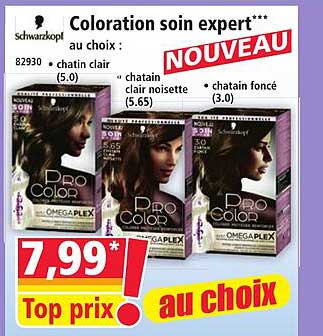Coloration soin expert*** au choix :