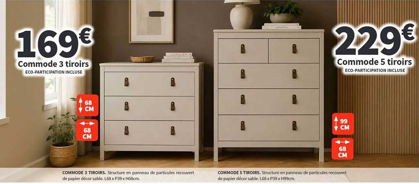 Commode 3 tiroirs