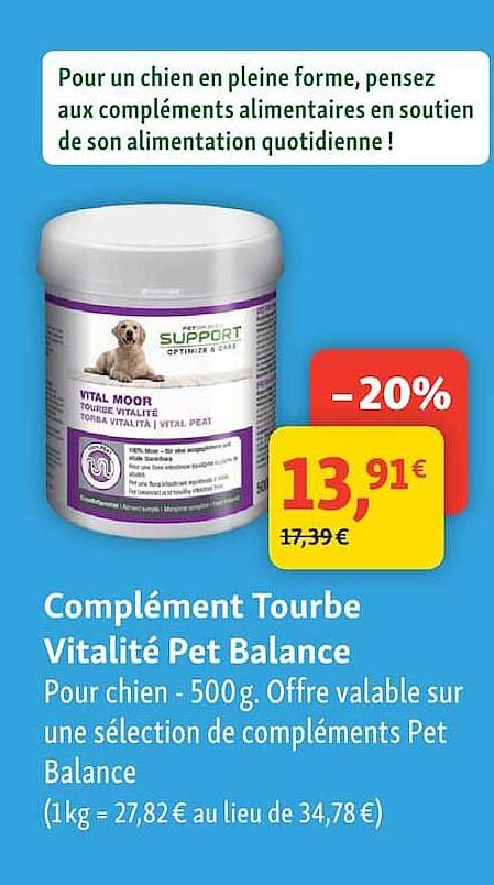 Complément Tourbe Vitalité Pet Balance