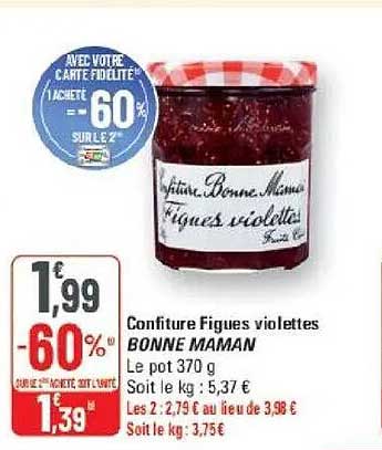 Confiture Figues violettes BONNE MAMAM