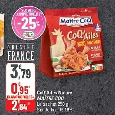 CoQ'Ailes Nature MAITRE COQ
