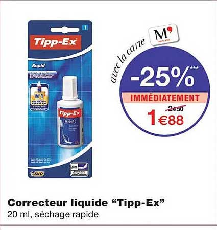 Correcteur liquide “Tipp-Ex”