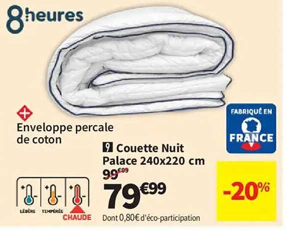 Couette Nuit Palace 240x220 cm