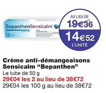 Crème anti-démangeaisons Sensicalm “Bepanthen”