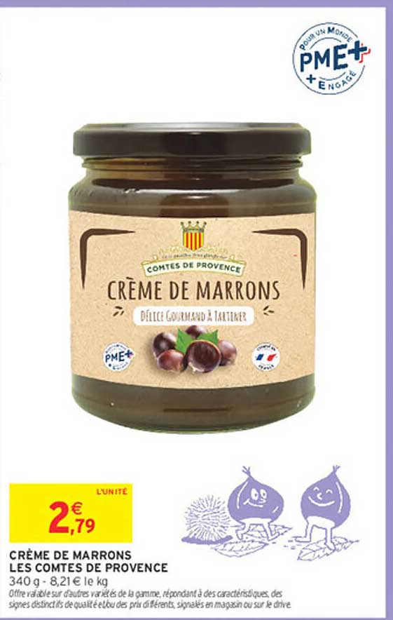 CRÈME DE MARRONS LES COMTES DE PROVENCE