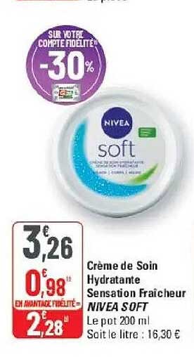 Crème de Soin Hydratante Sensation Fraîcheur NIVEA SOFT