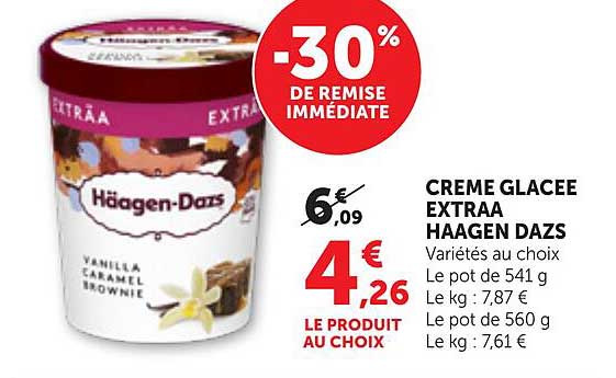 CREME GLACEE EXTRA HAAGEN DAZS