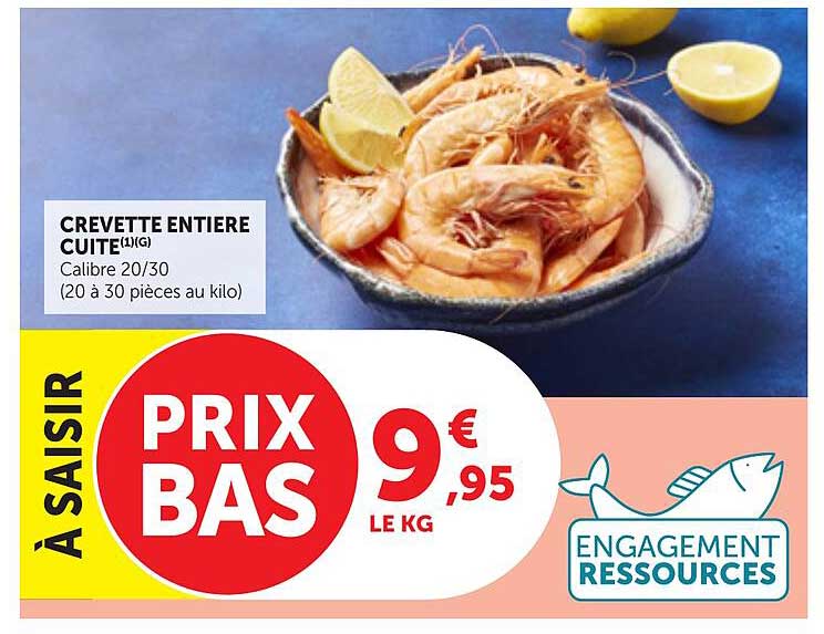 CREVETTE ENTIERE CUITE(1G)