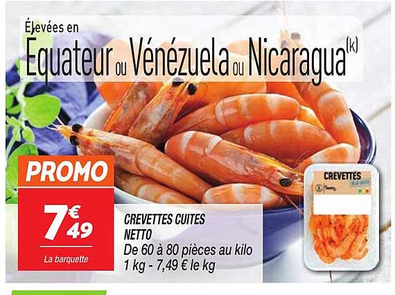 CREVETTES CUITES NETTO