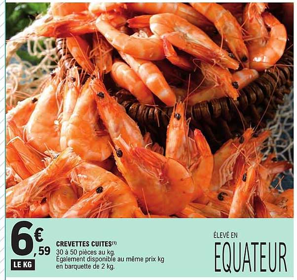 CREVETTES CUITES(1)