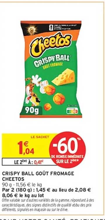 CRISPY BALL GOÛT FROMAGE CHEETOS