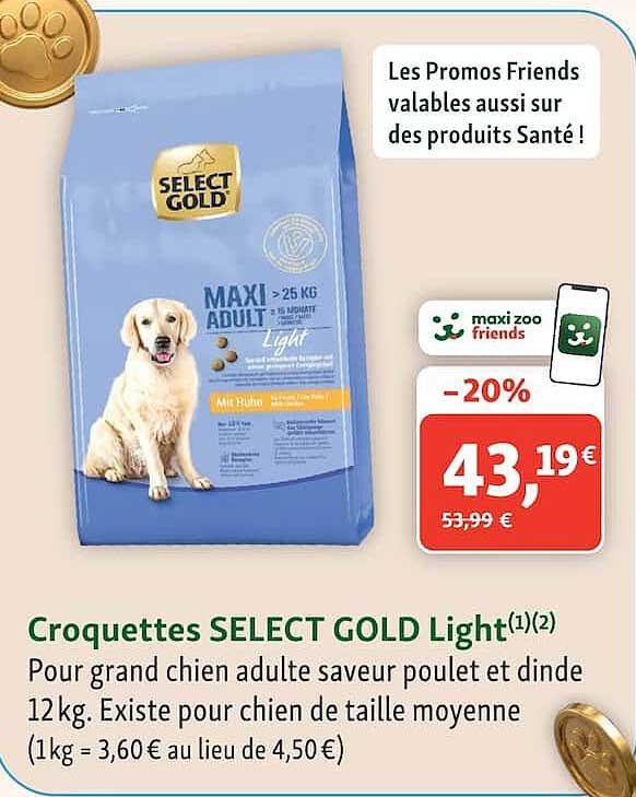Croquettes SELECT GOLD Light