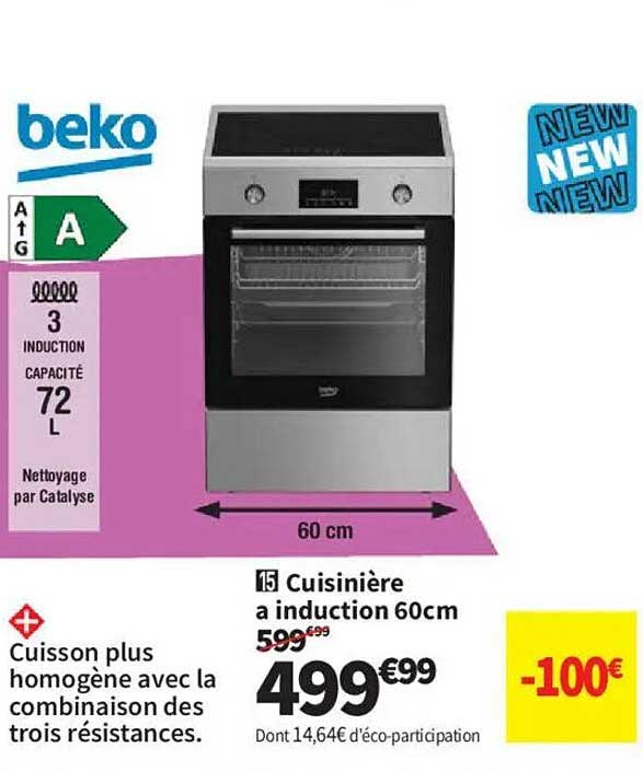 Cuisinière a induction 60cm