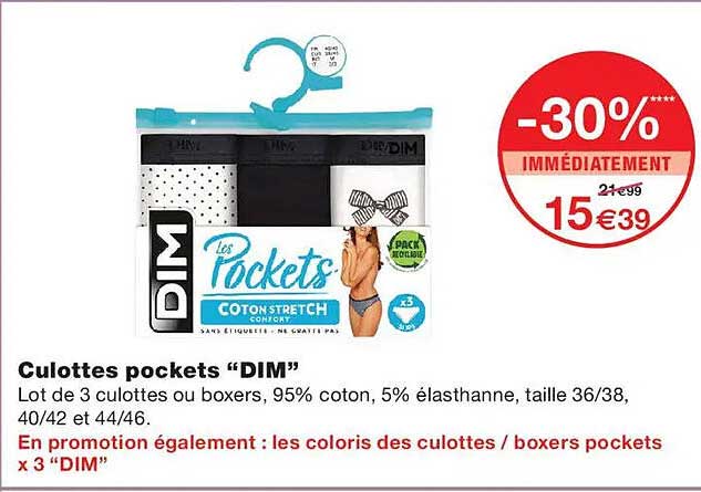 Culottes pockets “DIM”