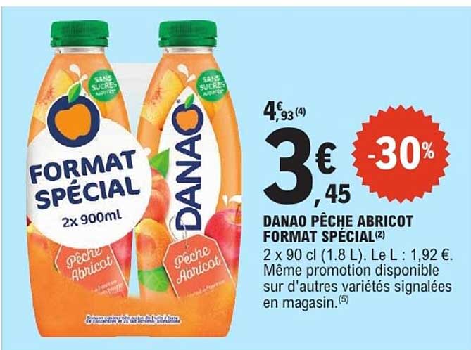 DANAO PÊCHE ABRICOT FORMAT SPÉCIAL