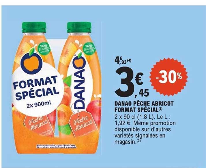 Danao Pêche Abricot Format Spécial